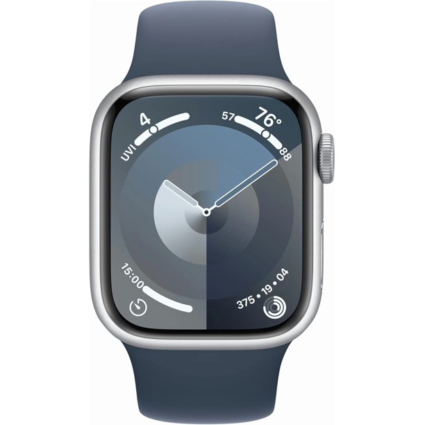 Reloj Inteligente Smartwatch Apple Watch Series 9 Reacondicionado GPS 45mm Caja de Aluminio Plateado