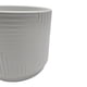 thumbnail image 3 of Macetero Maceta De Ceramica Blanco Con Linea Cuadrada S blanco, 3 of 8