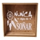thumbnail image 1 of Alcancía de madera personalizada con frase, 1 of 3