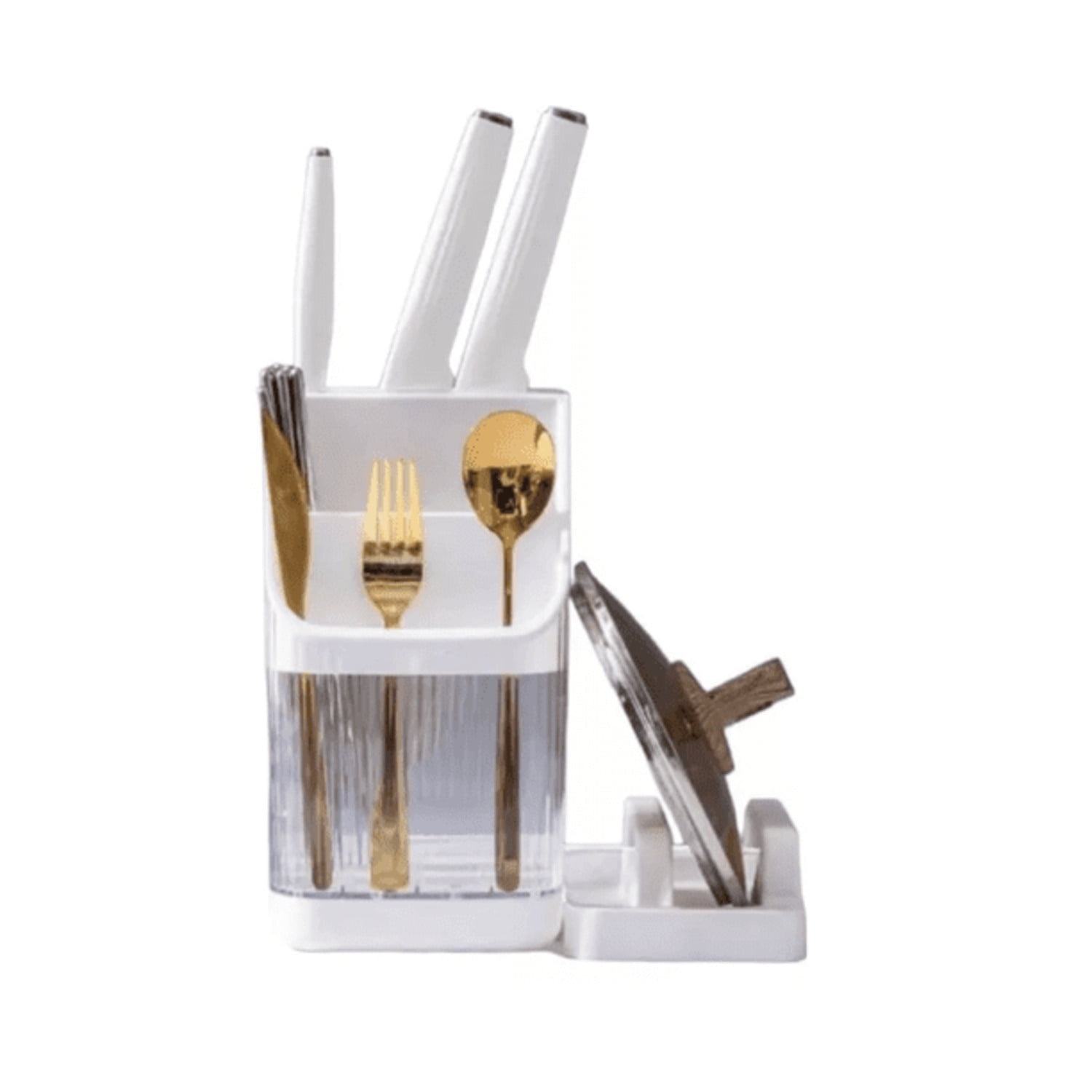 Genérico - Organizador De Utensilios Con Soporte Para Tapa Ollas Multifuncional