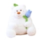 thumbnail image 4 of Peluche suave con rosa, bonitos peluches para niños, para fiestas, cumpleaños, niños y niñas. , blanco 35cm, 4 of 5