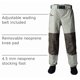 thumbnail image 3 of Pantalones de pesca 8 Fans caqui L, impermeables y transpirables, 3 of 6
