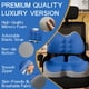 thumbnail image 2 of Cojín De Asiento Grande De Espuma Viscoelástica Con Soporte Lumbar, 2 of 6
