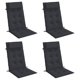 thumbnail image 4 of Cojines para silla VidaXL Highback negros, 4 unidades, 100% poliéster, 4 of 9