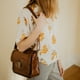 thumbnail image 3 of Bolso Bandolera Perforado Para Mujer - Café, 3 of 4