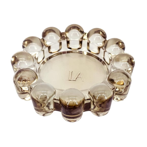 Plato para velas Alice Lane Original Bubble Glass, color ámbar