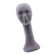 thumbnail image 2 of Maniquí Femenino de Cabeza Humana de Espuma, Cuello Largo, Gris, 2 of 3