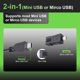 thumbnail image 5 of Cargador de coche Range Tour Dash Camera Mini USB/micro USB de 3,5 m, 5 of 9