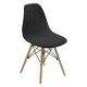 thumbnail image 2 of Funda Para Asiento De Silla Shell Sin Brazos Funda Para Salón Mid-Century Negro, 2 of 5