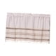 thumbnail image 1 of Cortina de cenefa boho de algodón decorativo lino de algodón bolsillo de varilla para ventana para baño habitación para niños decoración de la sala de Rayas delgadas s, 1 of 5