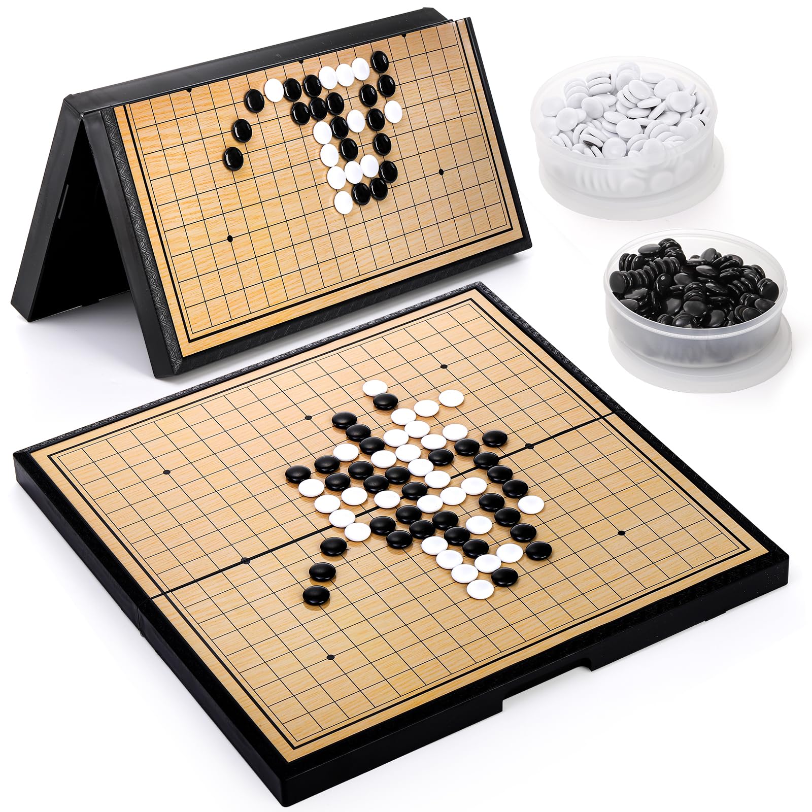 Piedras Magnéticas De Pvc Go Game Set Yarlung Con Tablero De 37 Cm