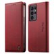 thumbnail image 1 of Funda Billetera de Cuero para [Samsung Galaxy S21 Ultra], Bloqueo RFID, Tarjetas y Soporte Rojo, 1 of 5