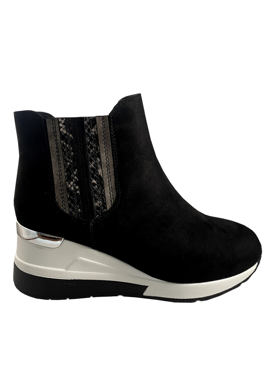 Todopiel - Zapatilla Gamuza Ecológica Zaz07 Negro