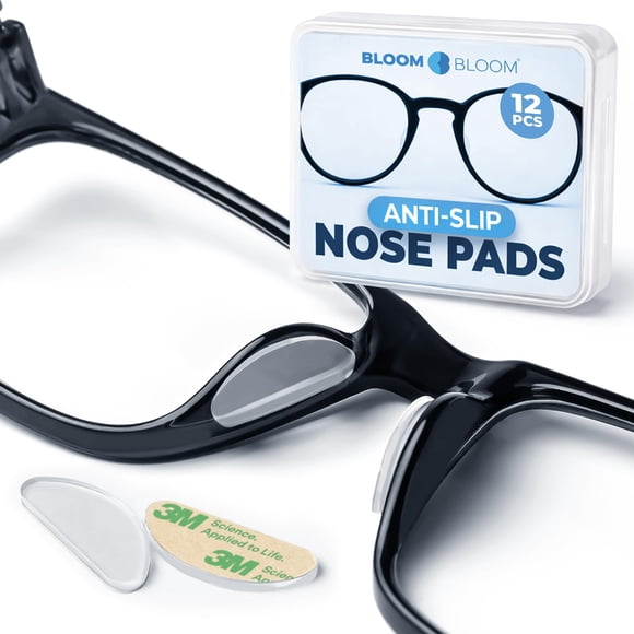 Almohadillas nasales para anteojos BLOOM & BLOOM, 6 pares, silicona transparente