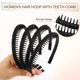 thumbnail image 4 of Ofertas Únicas 4 Piezas Diadema De Peine De Dientes Color Sólido Peine De Dientes Aro Para El Cabello Para Mujeres Accesorios Para El Cabello 4 Piezas Negro, 4 of 7