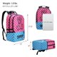 thumbnail image 2 of Mochila para portátil UNIKER rosa resistente al agua de 15.6 pulgadas para niñas, 2 of 6