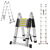 Telotenemos - Escalera Aluminio Telescopica Multiuso 4,4 Metros