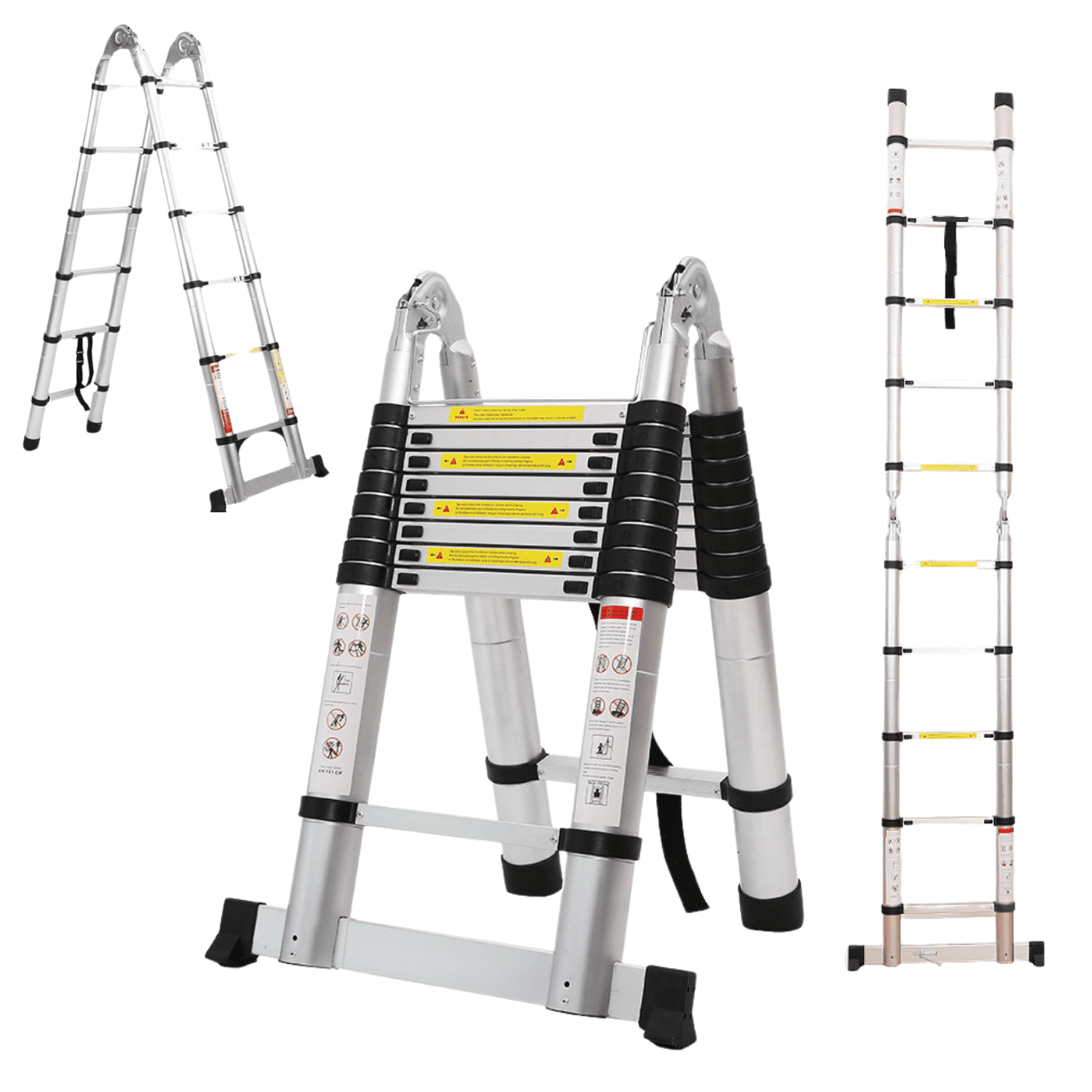 Telotenemos - Escalera Aluminio Telescopica Multiuso 4,4 Metros