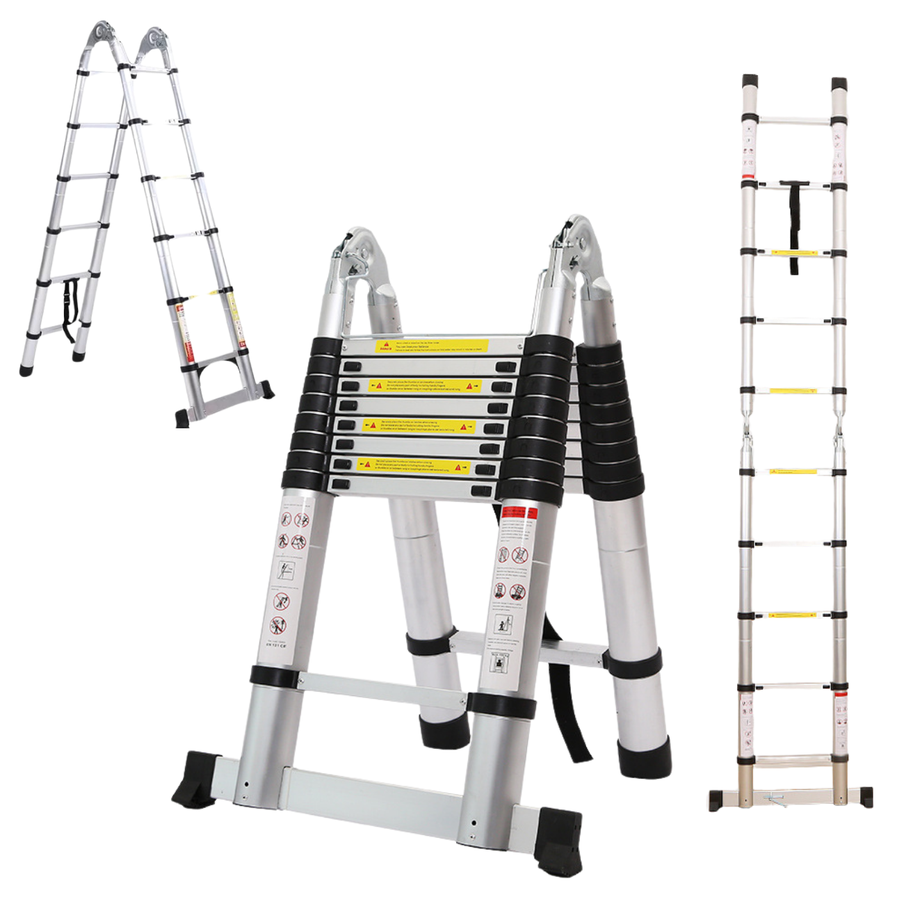 Telotenemos - Escalera Aluminio Telescopica Multiuso 4,4 Metros