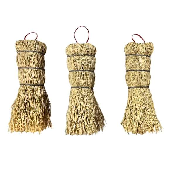 Set De 3 Cepillos Para Platos De Fibra Natural De 14 Cm