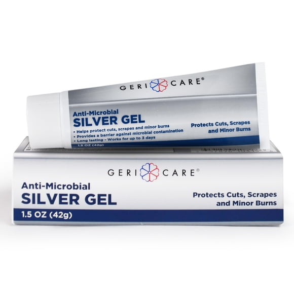 Gel para el cuidado de heridas GeriCare Antimicrobial Silver 55 PPM 45 ml