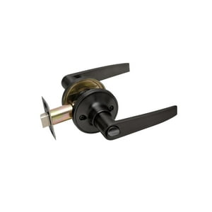 Stark Design - Cerradura Tubular Con Manilla, Baño - Dormitorio. (Negro Mate). Sku: Sdm30-Bl