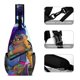 thumbnail image 3 of Vivo, el Mono Riñonera Bandolera con Estampado Integral para Hombres y Mujeres, Bolso Cruzado Gráfico de Tendencia, Mochila de Hombro Streetwear para Ciclismo y Deportes, Riñonera Versátil Casual, 3 of 6