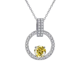 thumbnail image 2 of Collar Colgante de Moissanita de 1 Uds para Mujer, Collares de Diamante Color D VVS1 Rosa/azul/amarillo, Regalos de Joyería para Esposa Mamá con Certificado, 2 of 9