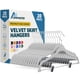 thumbnail image 1 of Perchas de terciopelo para faldas Lifemaster ajustables, paquete de 20, color blanco, 1 of 9