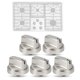 thumbnail image 1 of Pomos para estufa de gas Gesleben WB03X29300 para GE Range x5, 1 of 7