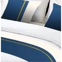 Genérico - Pieceras Para Cama Decorativa 60X200 Cm + 2 Fundas 45X45 Diseño 3 Color Azul