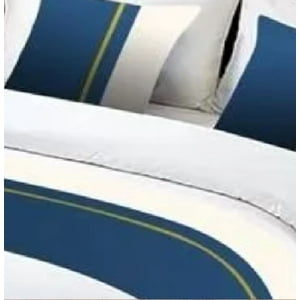Genérico - Pieceras Para Cama Decorativa 60X200 Cm + 2 Fundas 45X45 Diseño 3 Color Azul