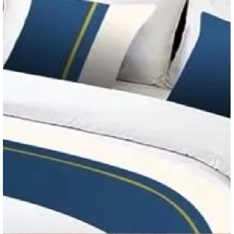 Genérico - Pieceras Para Cama Decorativa 60X200 Cm + 2 Fundas 45X45 Diseño 3 Color Azul