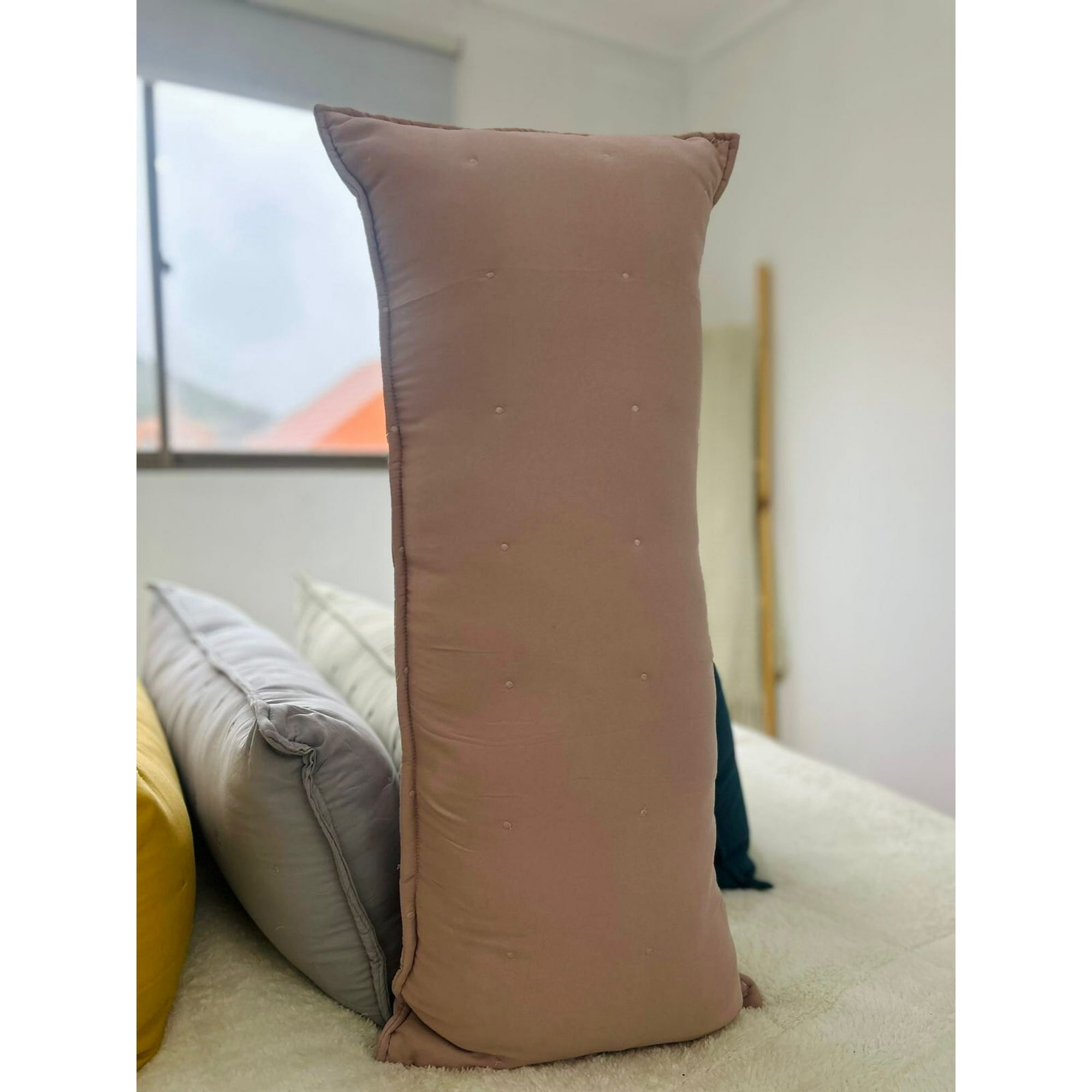 Todo Hogar Santiago De Chile - Cojín Con Detalles Bordados 35x90cm - Rosa