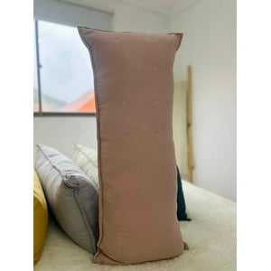 Todo Hogar Santiago De Chile - Cojín Con Detalles Bordados 35X90Cm - Rosa