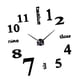 thumbnail image 2 of Reloj De Pared DIY Reloj Digital Pegatina Acrílico Calcomanía Para Decoración Del Hogar Oficina Grande Negro, 2 of 5