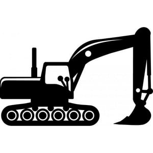 Rienda Libre Graphics - Decomural Jcb Digger Construction Ws-50383