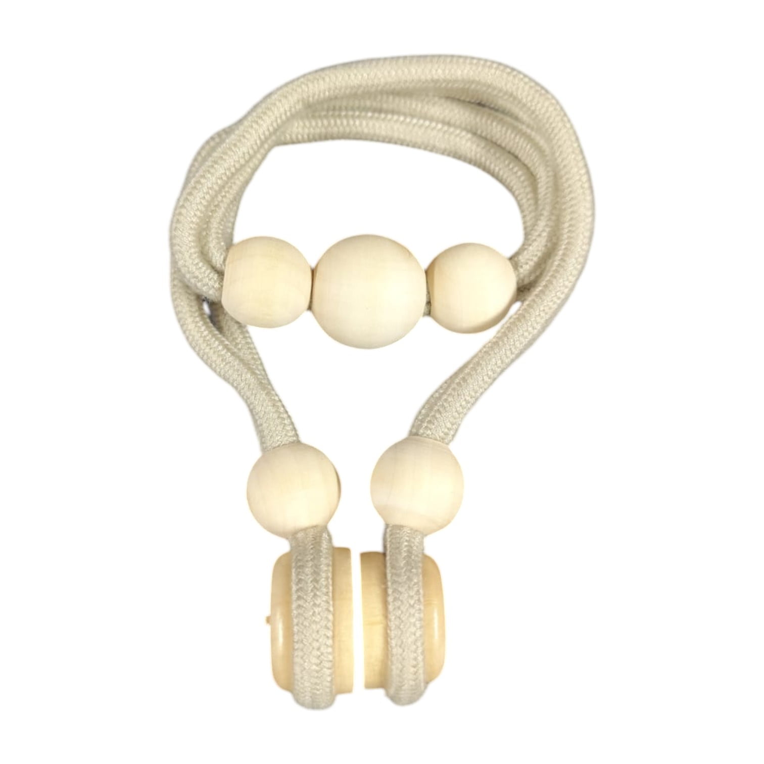 Pack De 02 Sujetadores Magnéticas Para Cortinas Beige