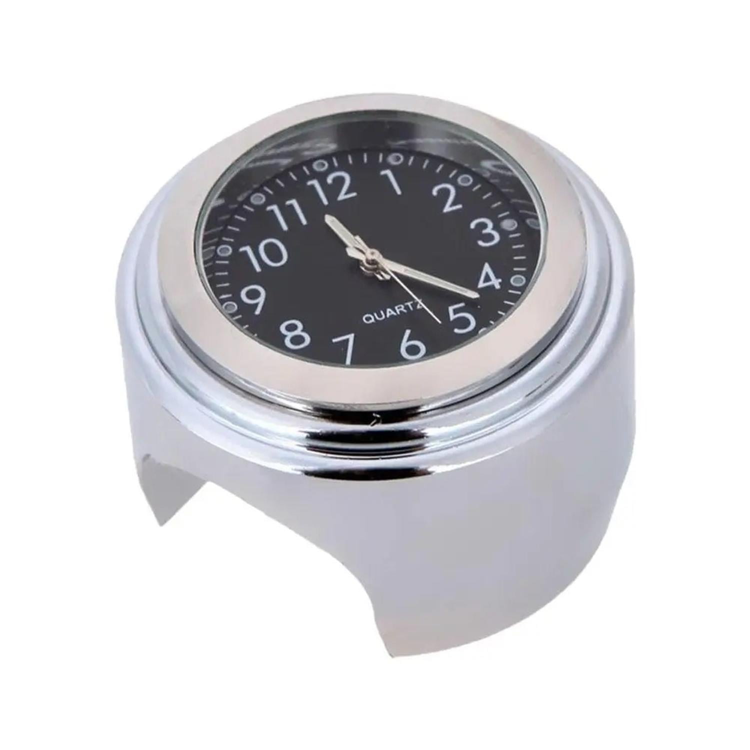 Genérica - Reloj Para Moto - Cromaro - Fondo Negro Plateado