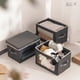 thumbnail image 2 of Cajas Organizadoras Tela Homsorout 3 Unid 24L Con Tapa Ventana, 2 of 3