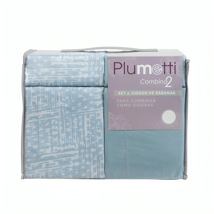 Mashinni - Set 2 Sábanas 2 Plazas Plumetti Kigali