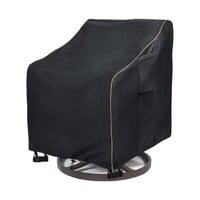 Xusx111 - Cubierta De La Silla Del Patio - Cubierta De La Silla Del Patio Impermeable A Prueba De Intemperie, Cubiertas De Muebles Al Aire Libre Para Césped / Jardín Chiar, Negro 70,3 Cm De Longitud X