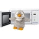 thumbnail image 2 of Un peluche apto para microondas calienta un pingüino gris con calor, 2 of 4