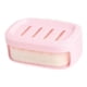 thumbnail image 1 of Jabonera De Doble Uso, Jabonera De Doble Capa Para Lavabo De Baño, Decorativa, Color Rosa Claro, 1 of 3