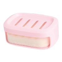 Bothyi - Jabonera De Doble Uso, Jabonera De Doble Capa Para Lavabo De Baño, Decorativa, Color Rosa Claro