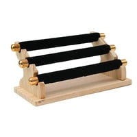 Magideal - Soporte De Exhibición De Anillos De 3 Niveles Estante De Exhibición De Joyería Soporte Organizador De Joyería Para Ventanas De Tienda Tocador De Mesa Negro