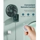 thumbnail image 3 of Ventilador de pared LEMOISTAR de 20 cm con mando a distancia de 4 velocidades, 3 of 7