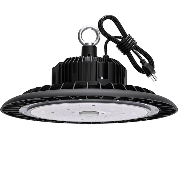 Lámpara LED de gran altura Hugtek, 150 W, 21000 lm, 5000 K, IP65, resistente al agua