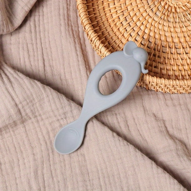 Food Grade Silicone, Children's Spoon, BPA Free, Cartoon Animal Shape