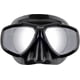 thumbnail image 2 of Máscara de buceo Cressi Focus de 2 lentes, negro/negro con lente plateada espejada, 2 of 5